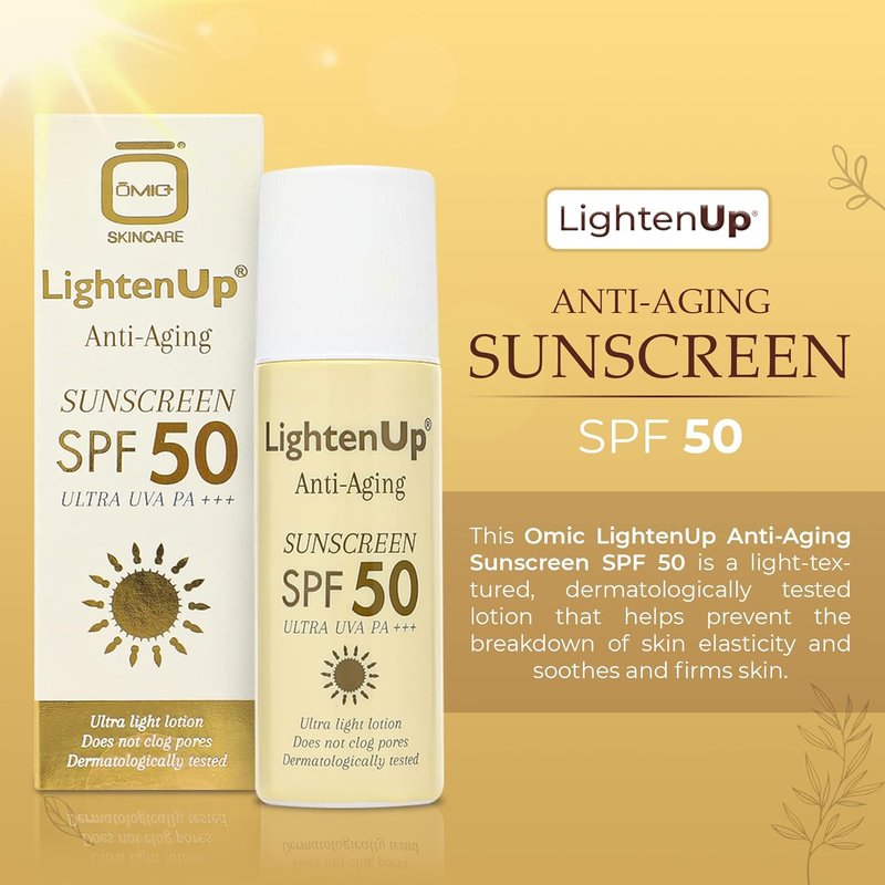 Anti-Aging Sunscreen SPF 50 - Lightweight, Broad Spectrum Protection