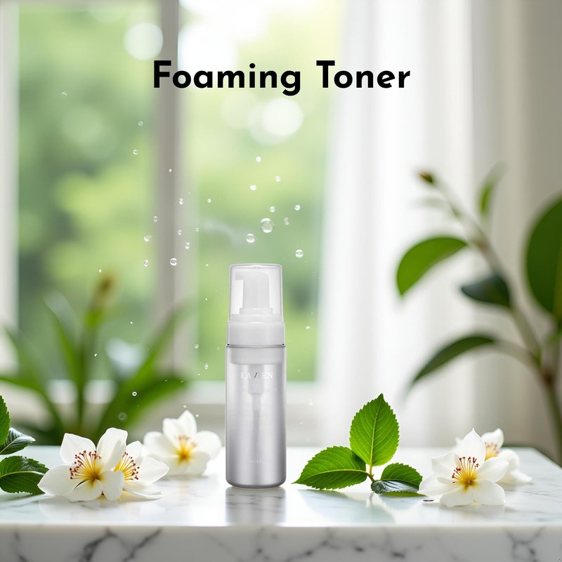 LAVIEN Centella Asiatica Bubble Toner - Foaming Korean Face Toner with CICA for Claming & Hydration - Exfoliating Creaming Toner for Sensitive Skin - 5.07 Fl Oz (150ml)
