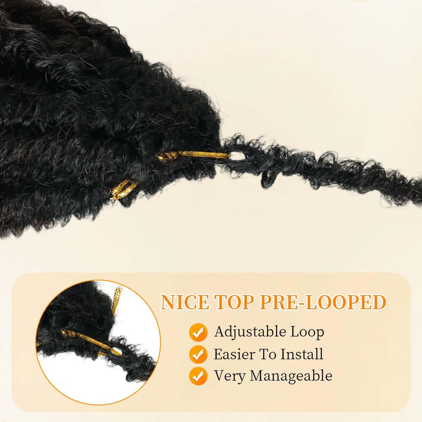 Goddess Locs Crochet Hair 6 Packs, 16 Inch Straight Faux Locs Crochet Braids, Pre-Looped Curly Soft Synthetic Ombre Braiding Hair Extensions for Black Women(16 Inch, 6 Packs, 1B/33/30#)
