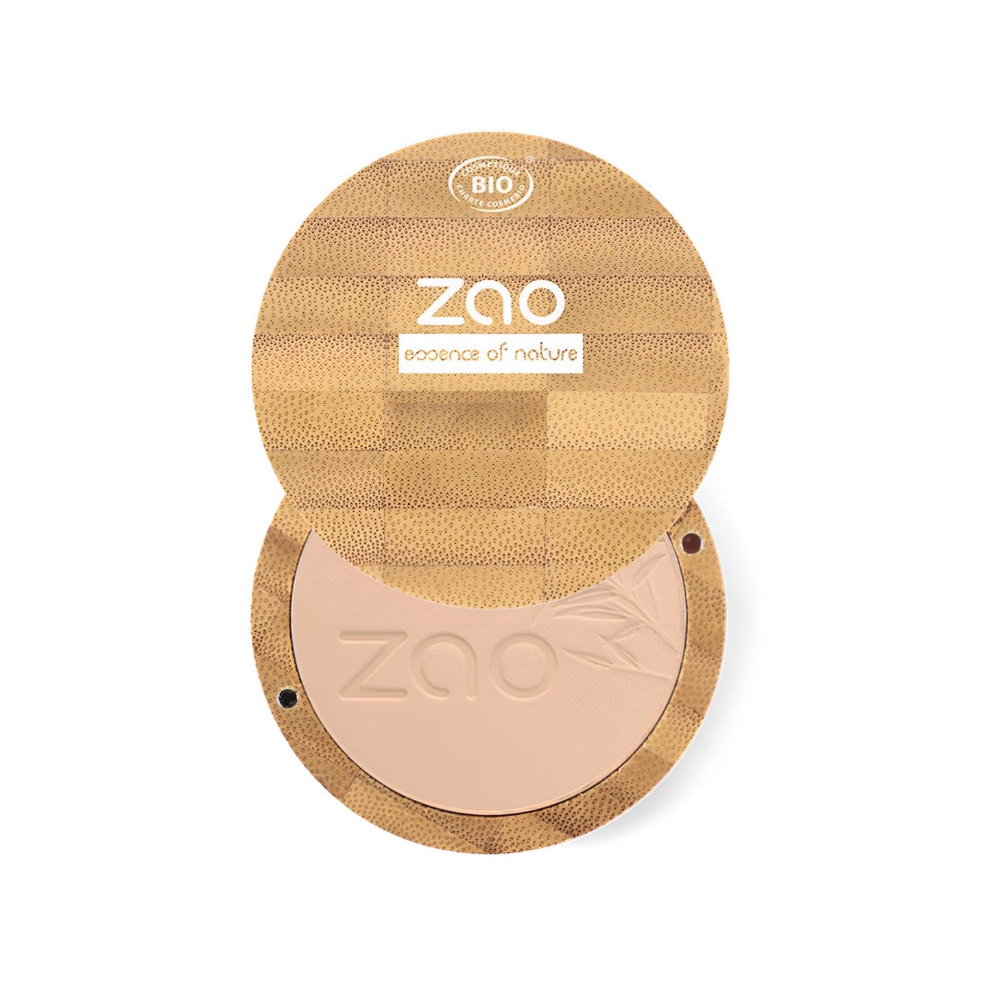 Zao Makeup Compact Pressed Powder Foundation Blendable Face Makeup Long Lasting Portable Full Coverage with Macadamia Oil & Cocoa Butter Lightweight Airbrushing for Pores & Imperfections 9g (302)