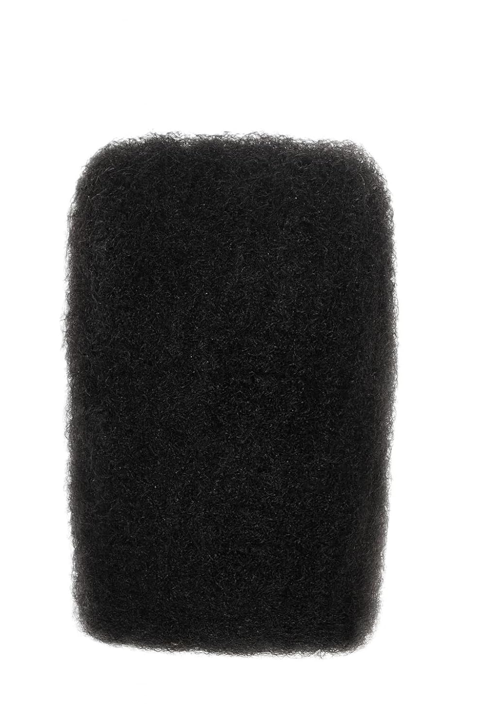 Afro Kinky Bulk Human Hair Extensions - Natural Black 50g | 16 Inch for Braiding, Locs, Twists, Crochet Styles