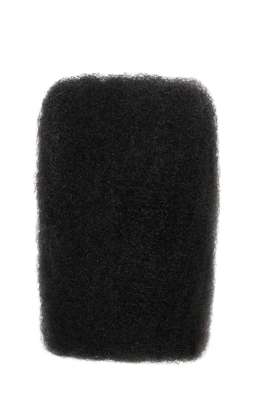 Afro Kinky Bulk Human Hair Extensions - Natural Black 50g | 16 Inch for Braiding, Locs, Twists, Crochet Styles