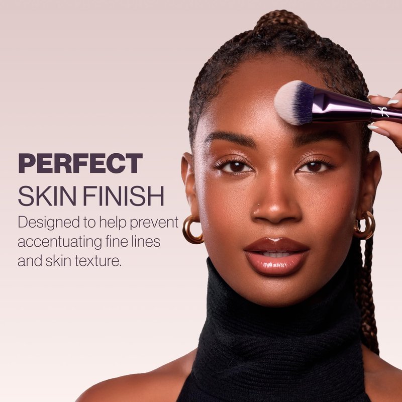 Anisa Beauty Cover & Set Makeup Brush | Professional Foundation, Cream & Powder Brush for Setting and Sculpting with Dense Angled Blending Tip for a Smooth, Flawless Complexion