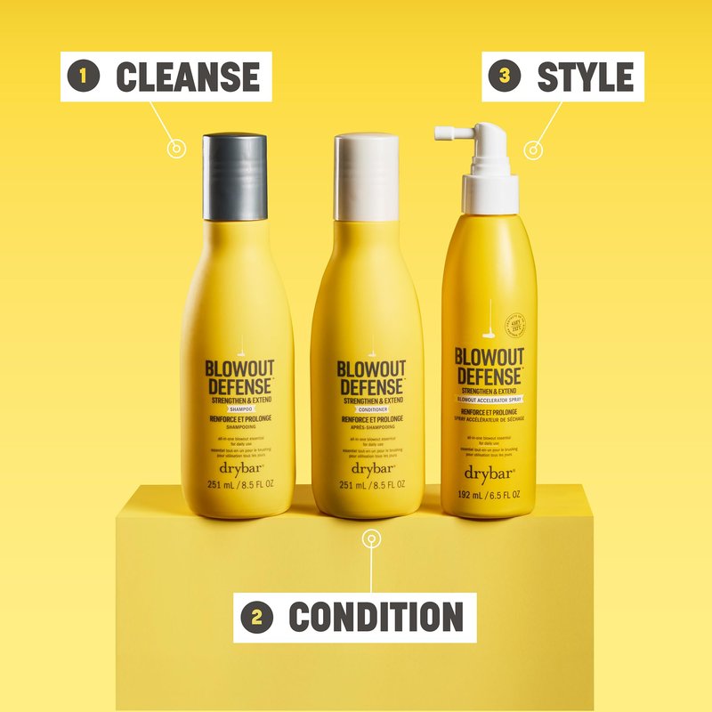 Drybar Blowout Defense Strengthen & Extend Conditioner, Lightweight Texture, Hydrates, Detangles, Reduces Breakage, No Build-Up, Long-Lasting Blowouts