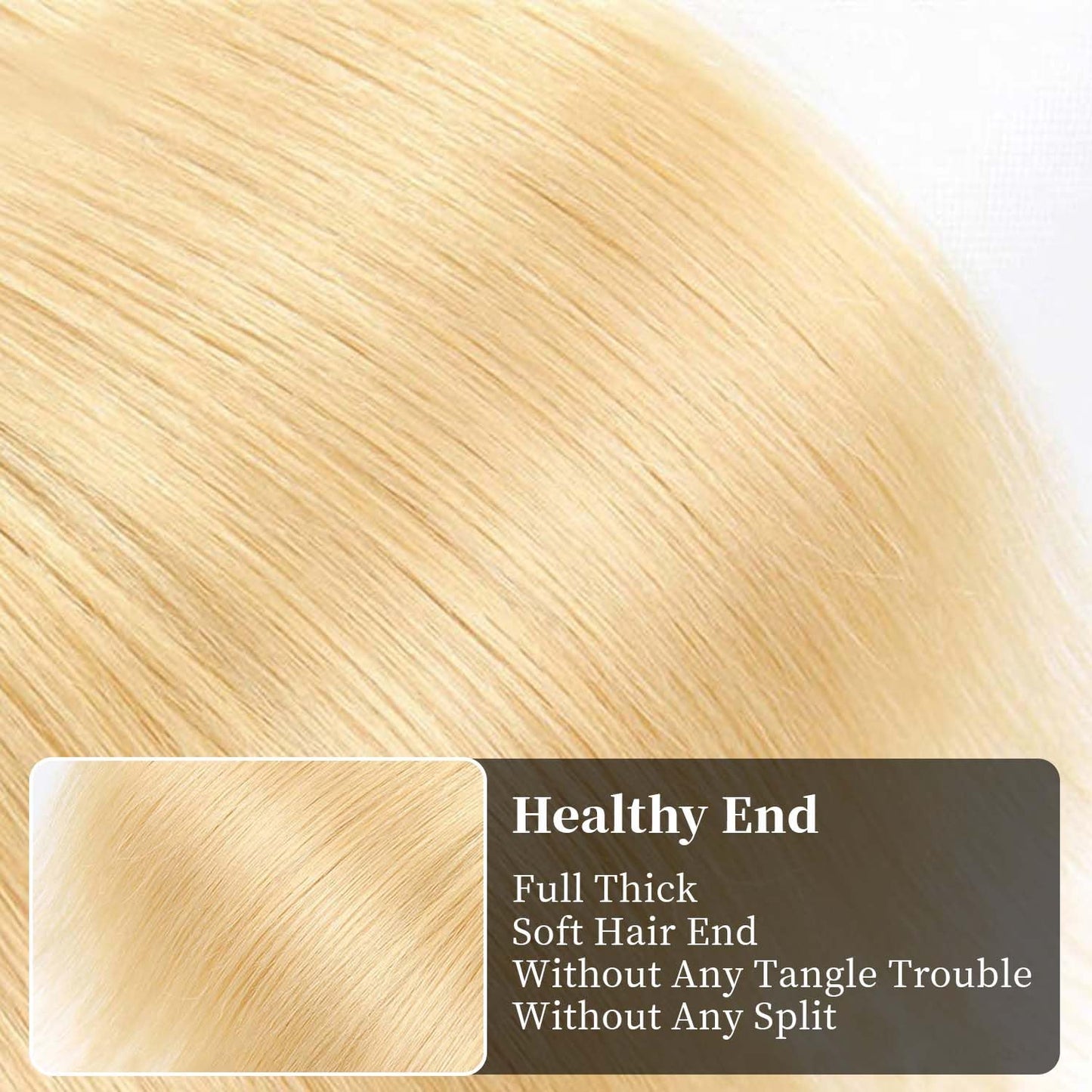 613 Blonde Straight Human Hair Bundles 26 28 30 Inch Unprocessed 12A Brazilian Virgin Hair 3 Bundles Soft Silky Hair Extensions for Women