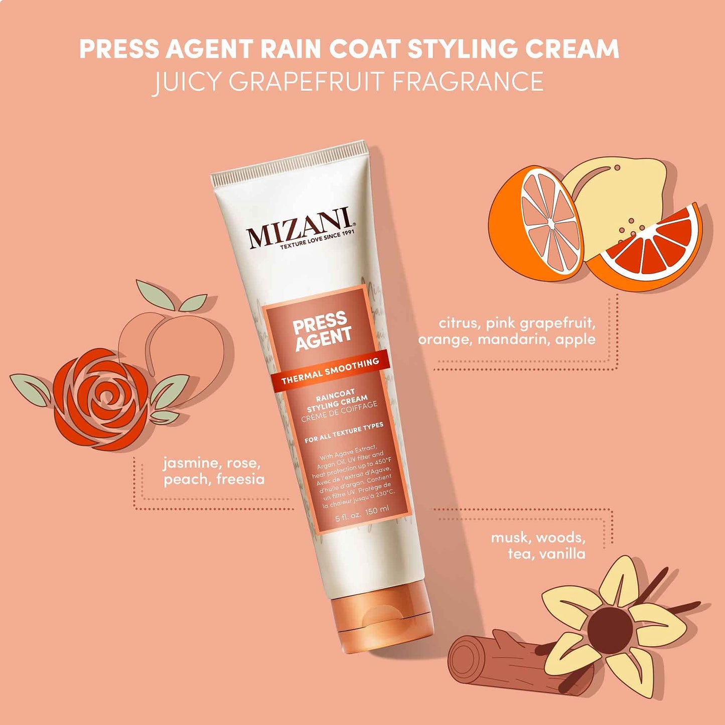 Mizani Press Agent Raincoat Styling Cream – For Frizzy Hair