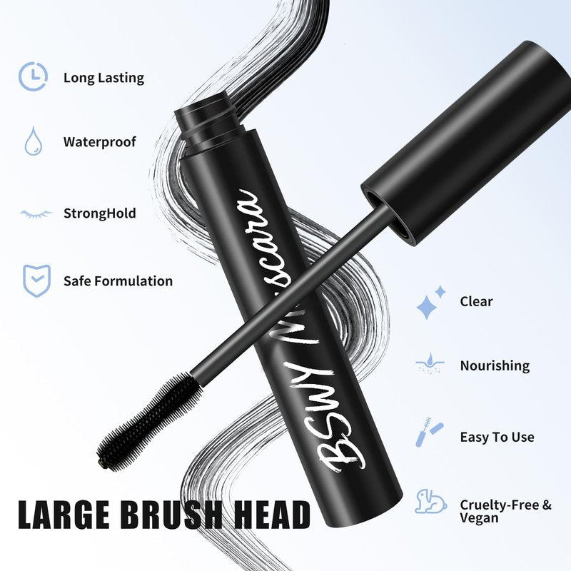 Telescopic Tubing Mascara for Women 60 Plus - Sky High Lift, Waterproof Formula with Nourishing Essence, Clump-Free & Long-Lasting Lash Definition