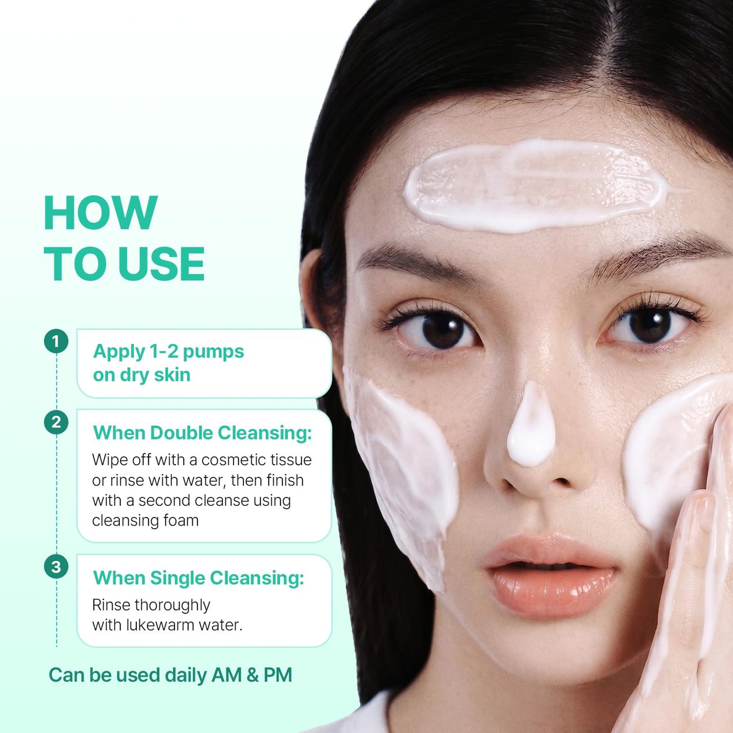 Safe Me Relief Moisture Cleansing Milk - Hydrating Face Wash for Sensitive Skin with Soy Protein | 6.76 fl. oz. (200ml)
