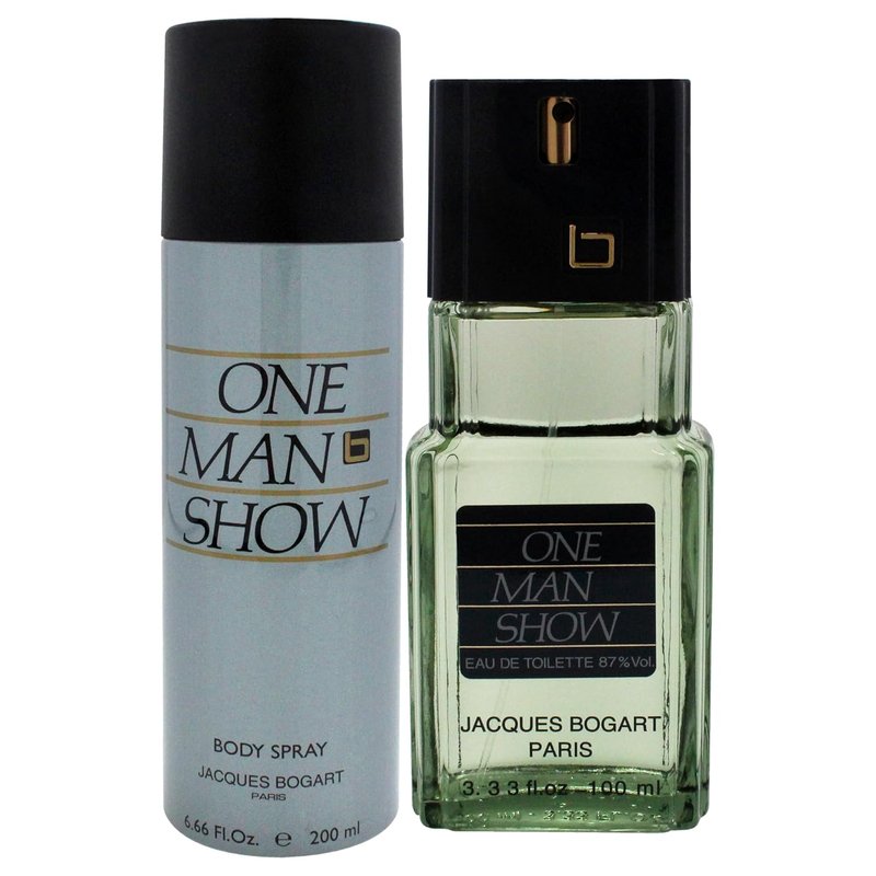 Jacques Bogart One Man Show for Men - EDT Spray & Body Spray Gift Set | 3.3oz & 6.6oz