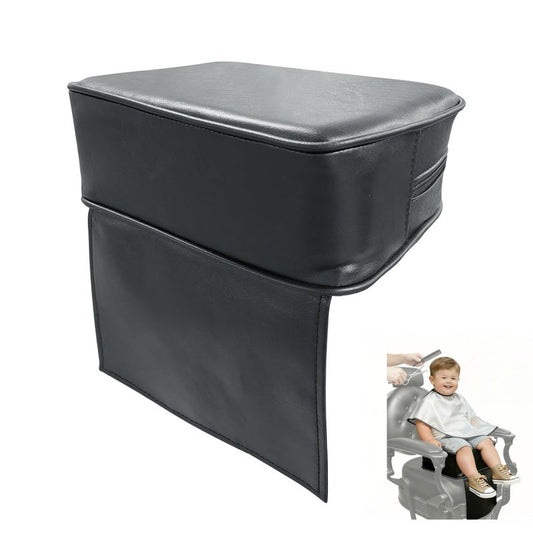 Coczeb Salon Booster Seat for Kids Thick Cushioned Haircut Stool,Portable Salon Station Hair Cutting Sap Equipment(Black)