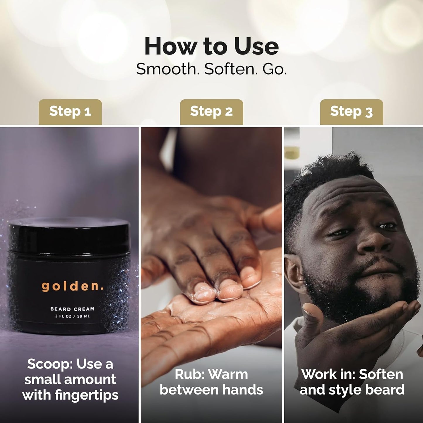 Golden Grooming Co. Men's Body Balm | Intense Repair Moisturizer with Mango Butter & Coconut Oil - Deep Hydration for Extra Dry Skin - 1-Pack
