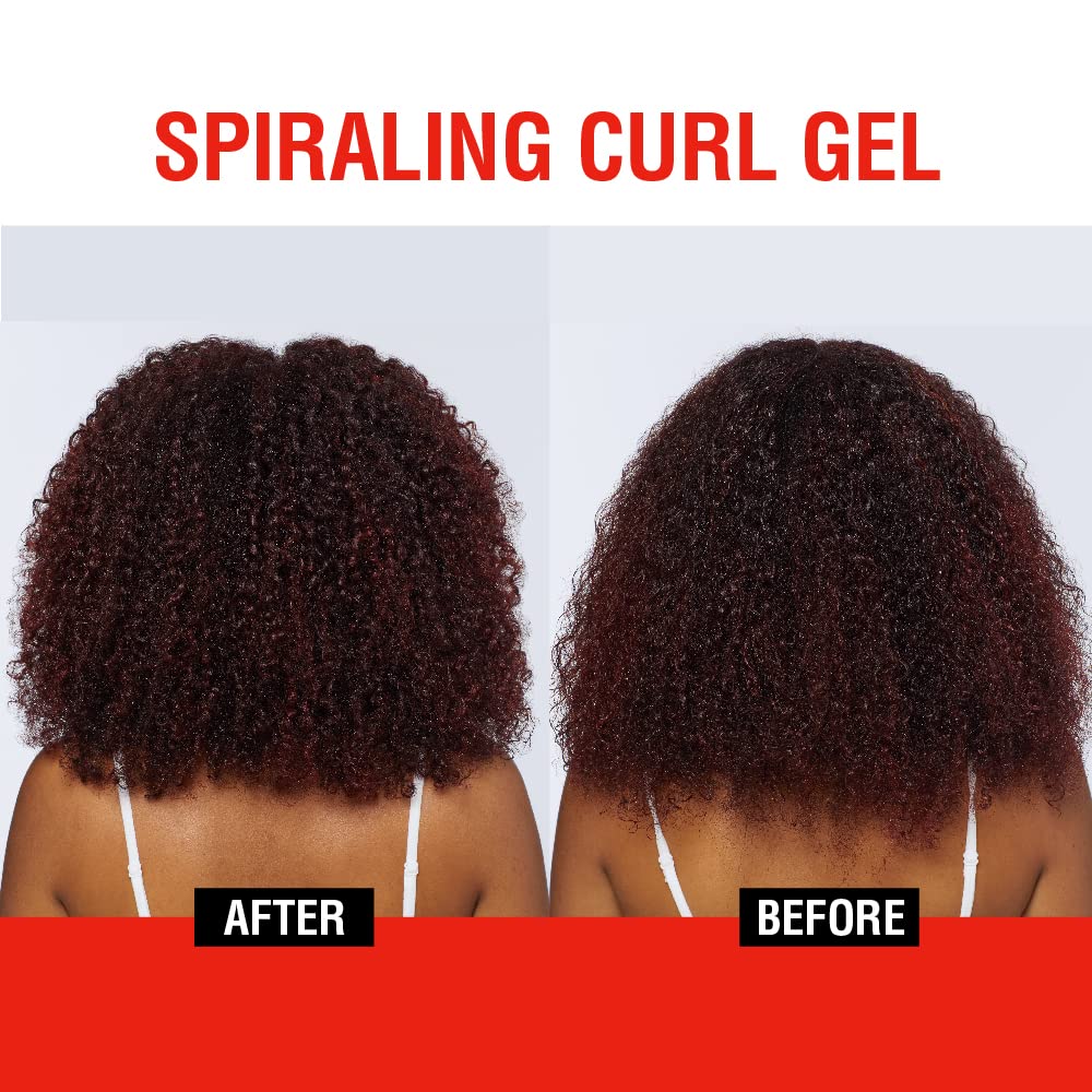 Softsheen Carson Lets Jam! Spiraling Curl Gel, Anti-Breakage Hair Care for 48HR Hydration and Hold for Curly Hair, 6.8 Fl Oz