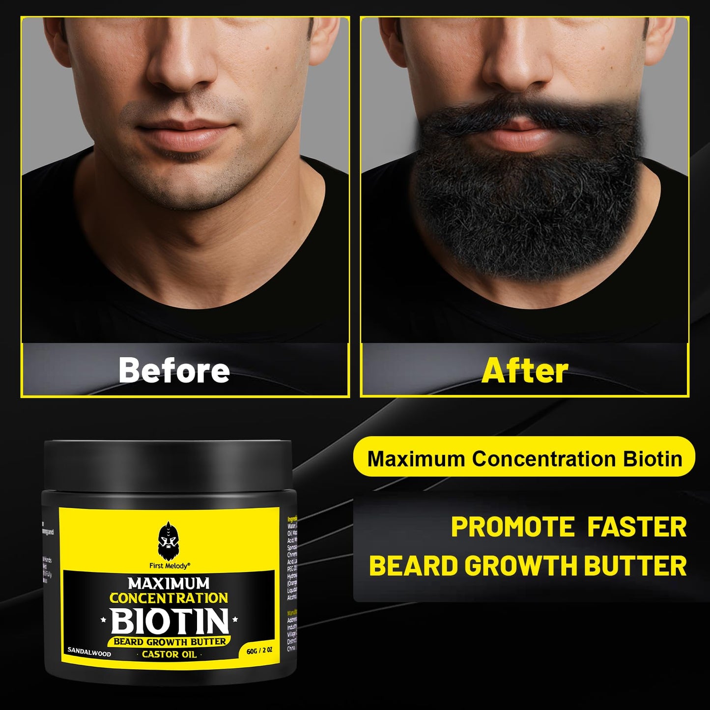 First Melody Beard Butter + Beard Oil （Sandalwood）