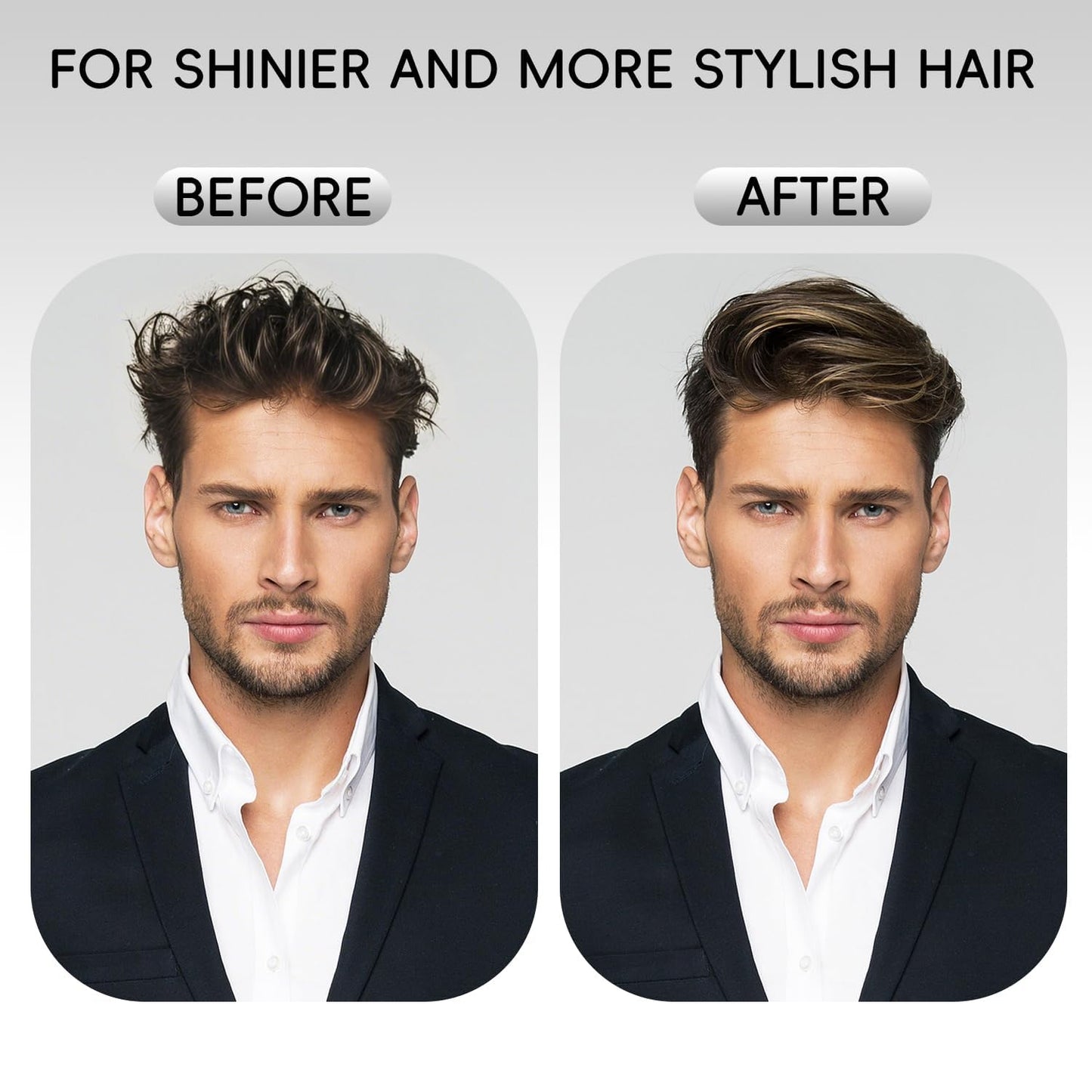 Mlivrom Men’s Hair Clay Matte Pomade, Super Hold Long Lasting Style, Shine And Moisturising, Matte Finish Pomade for All Hair Types