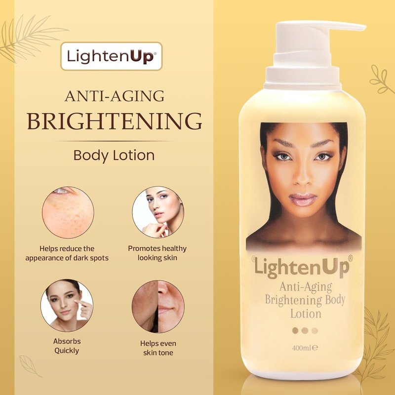 LightenUp Anti-Aging Body Lotion - Brightening Argan Oil & Shea Butter Formula | 400ml