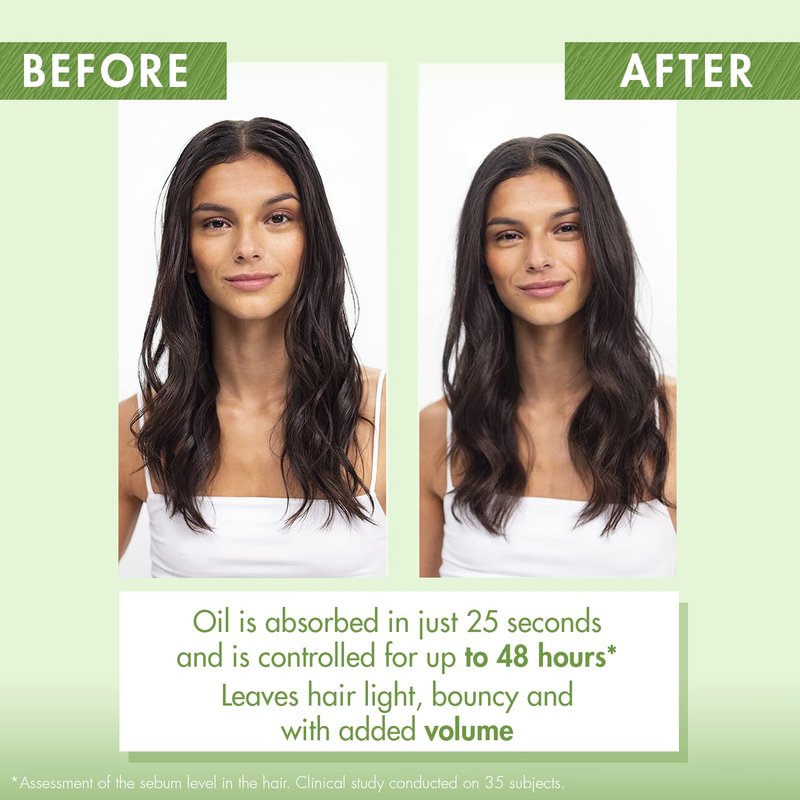 Klorane Dry Shampoo - Nettle Formula for Brunettes | Oily Hair & Scalp Control, Paraben & Sulfate-Free