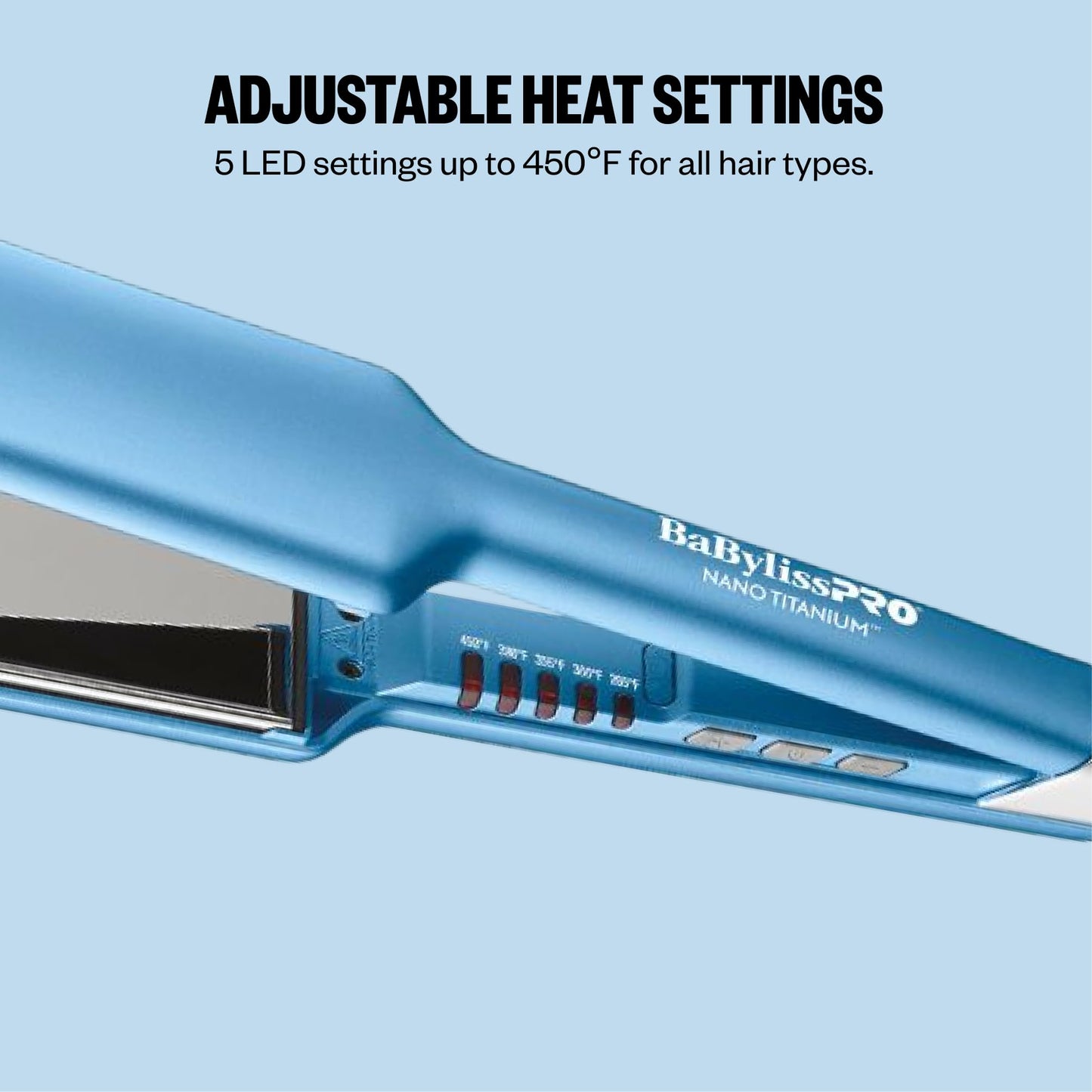 BaBylissPRO Nano Titanium 2-in. Flat Iron Hair Straightener