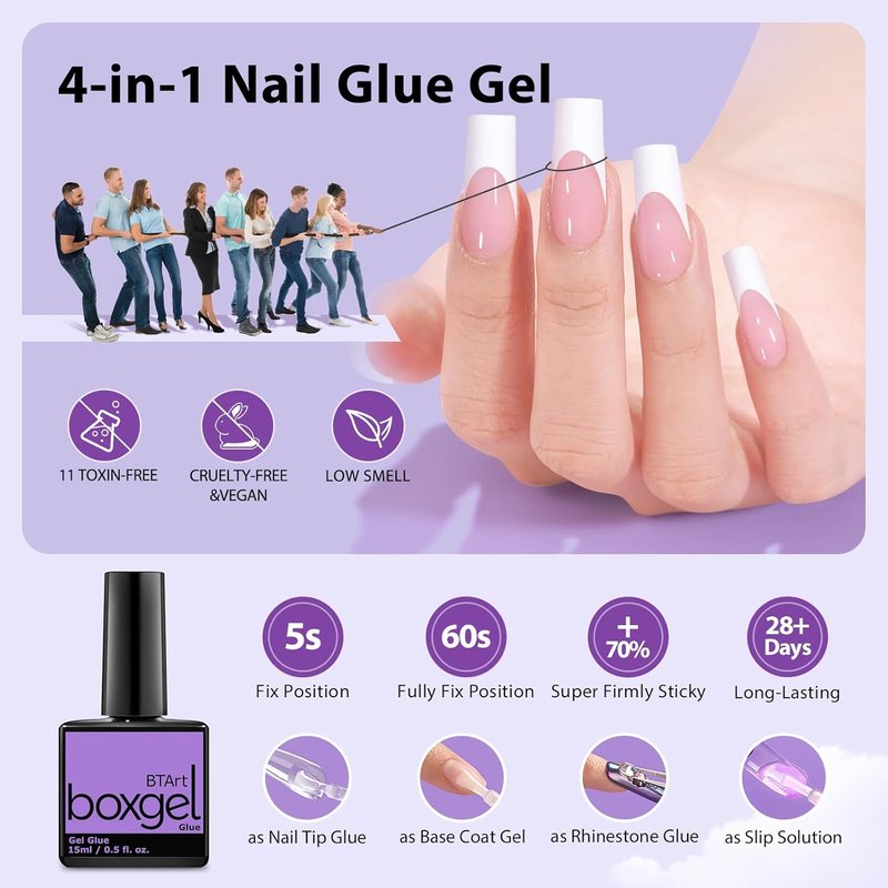 French Tip Nails - Coffin Shape XCOATTIPS Design | Stylish Nail Art for Elegant Looks