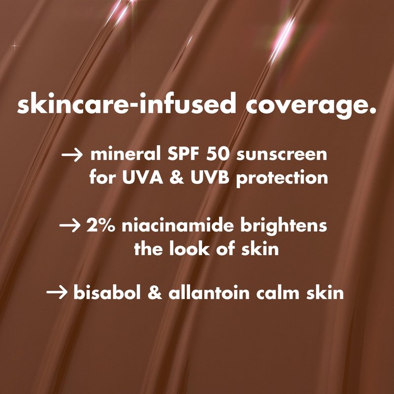 e.l.f. Halo Glow Skin Tint SPF 50, Tinted Moisturizer For Light, Buildable Coverage, Creates A Natural Glow, Vegan & Cruelty-Free, 8 Medium Neutral