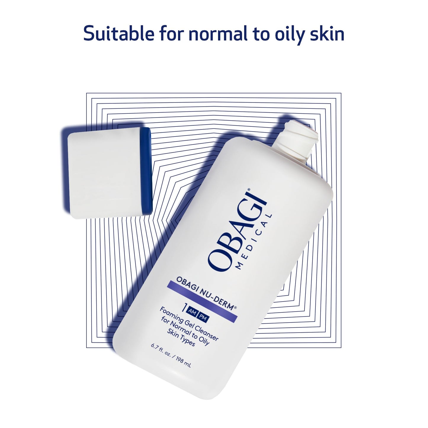 Obagi Nu-Derm Foaming Gel – Gel-Based Cleanser for Normal to Oily & Sensitive Skin – Two Pack, 2 * 6.7 oz