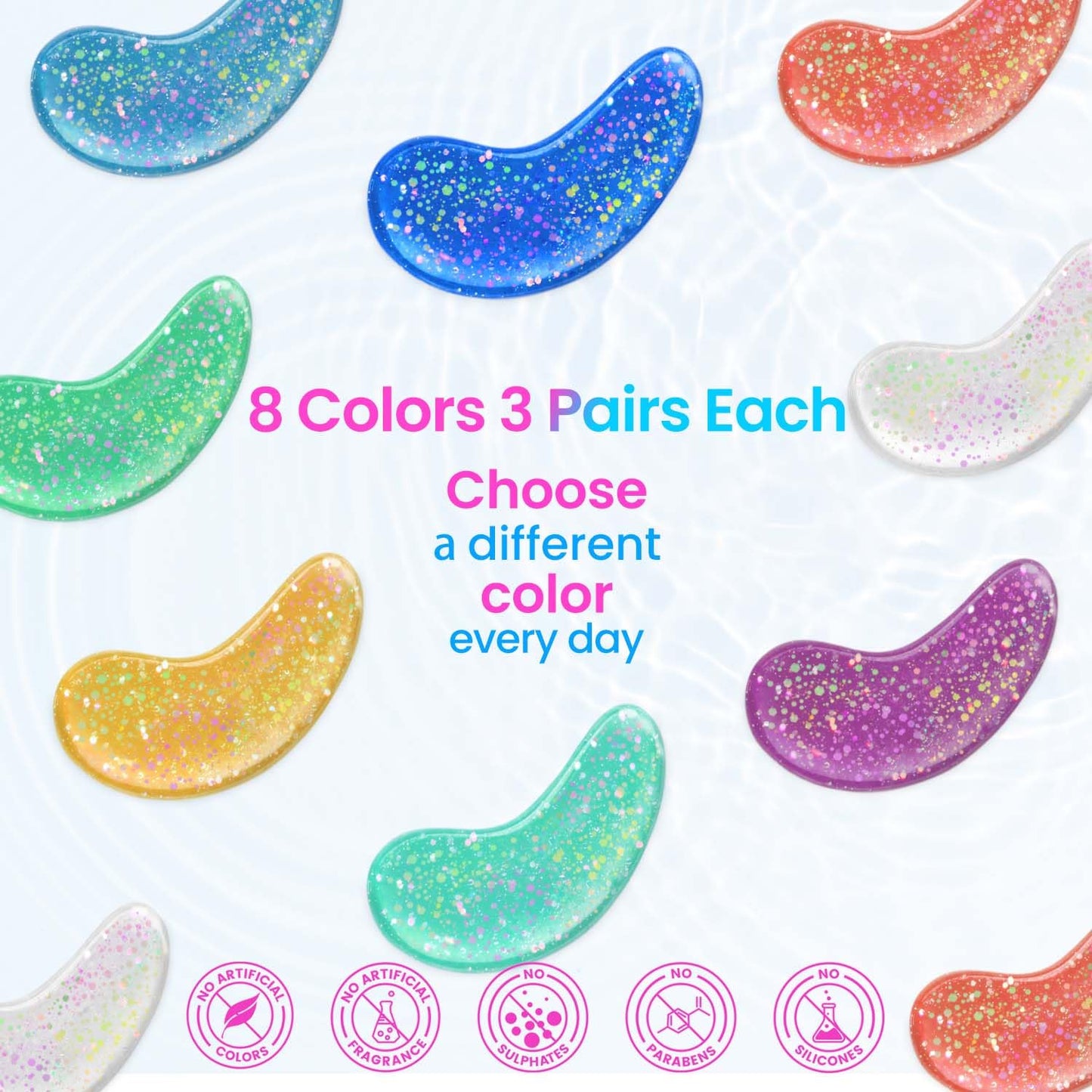 Onespring Eye Masks (36 Pairs) - Under Eye Patches for Relieves Dark Circles, Fine Lines and Puffiness, Revitalizing Eye Gel Pads - Ideal for Daily Skin Care & Gift Choice