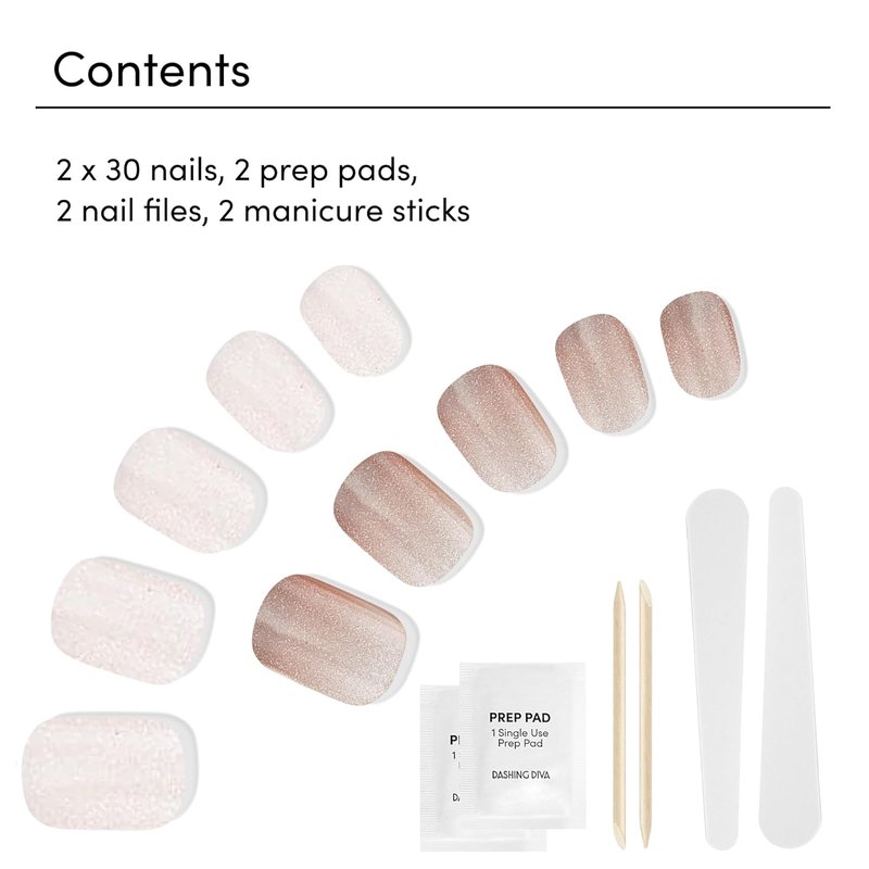 Dashing Diva Magic Press Nail Bundle | Fairytale Collection - Square Shape Press-On Nails - 2 Sets, Long-Lasting Gel
