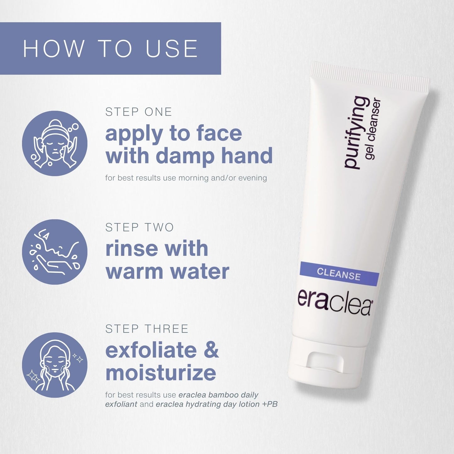 eraclea Purifying Gel Cleanser with Hyaluronic Acid and Aloe (4 fl oz)