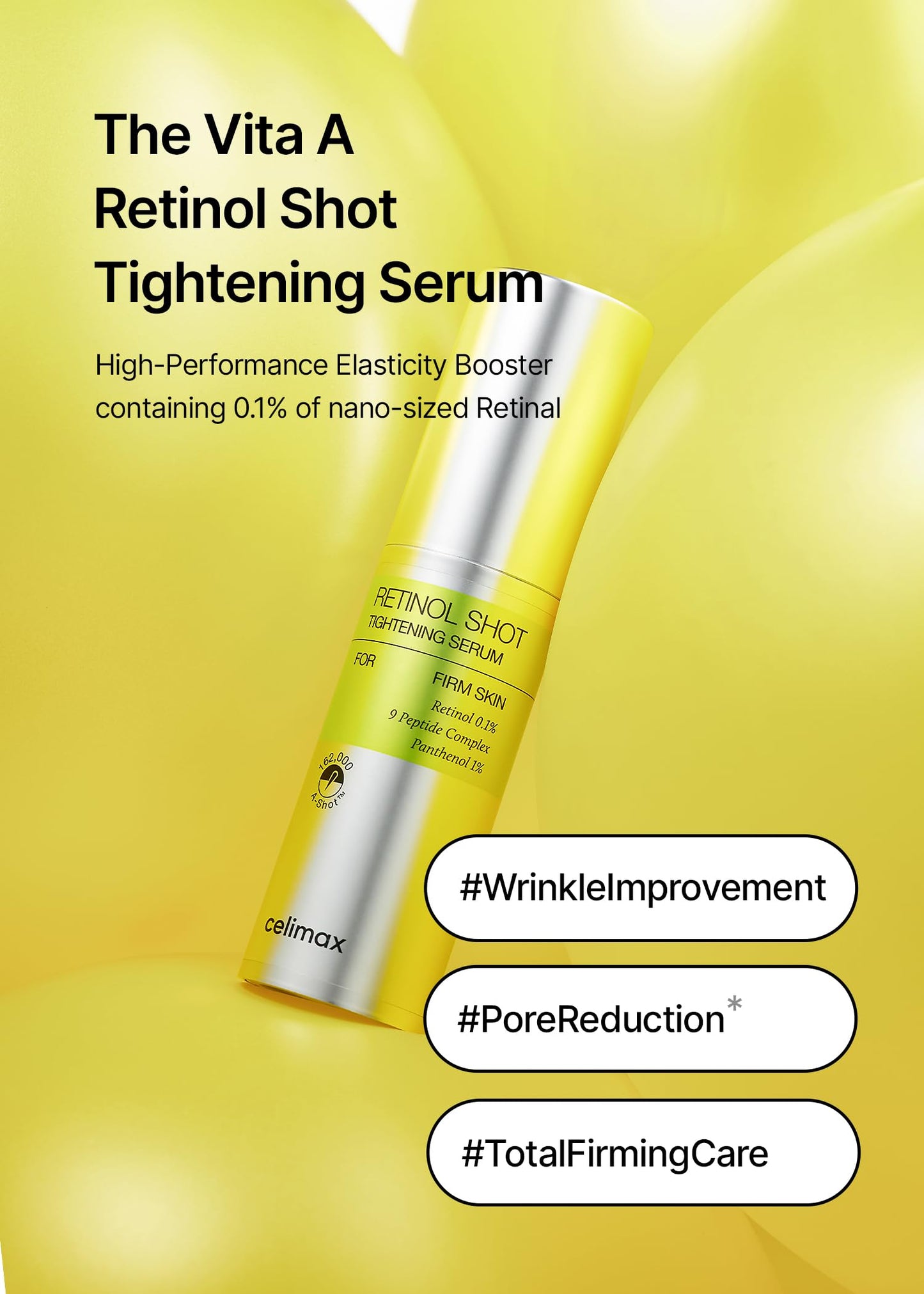 celimax Retinal Booster 15ml + Retinol Serum 30ml, Anti-aging Gifts for Women, Korean Skin Care