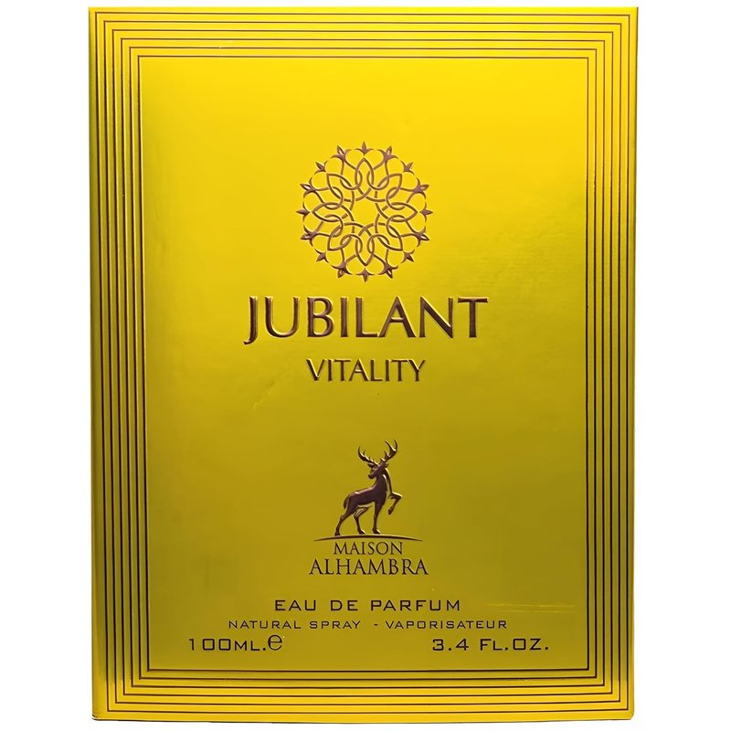 Maison Alhambra Jubilant Vitality Eau de Parfum Spray - Long-Lasting Citrus & Spicy Fragrance for Unisex | 3.4 oz / 100 ml