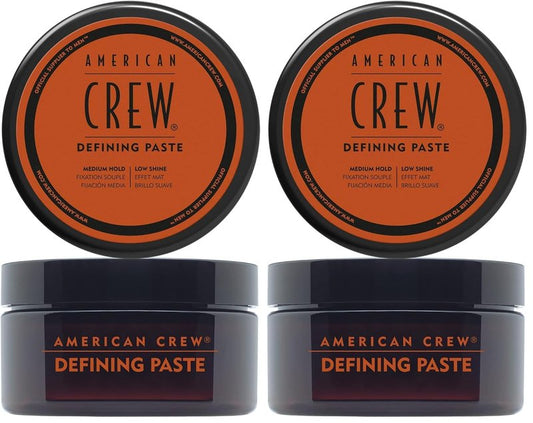 American Crew Men's Hair Defining Paste - Medium Hold, Low Shine | 3 Oz (Pack of 2)