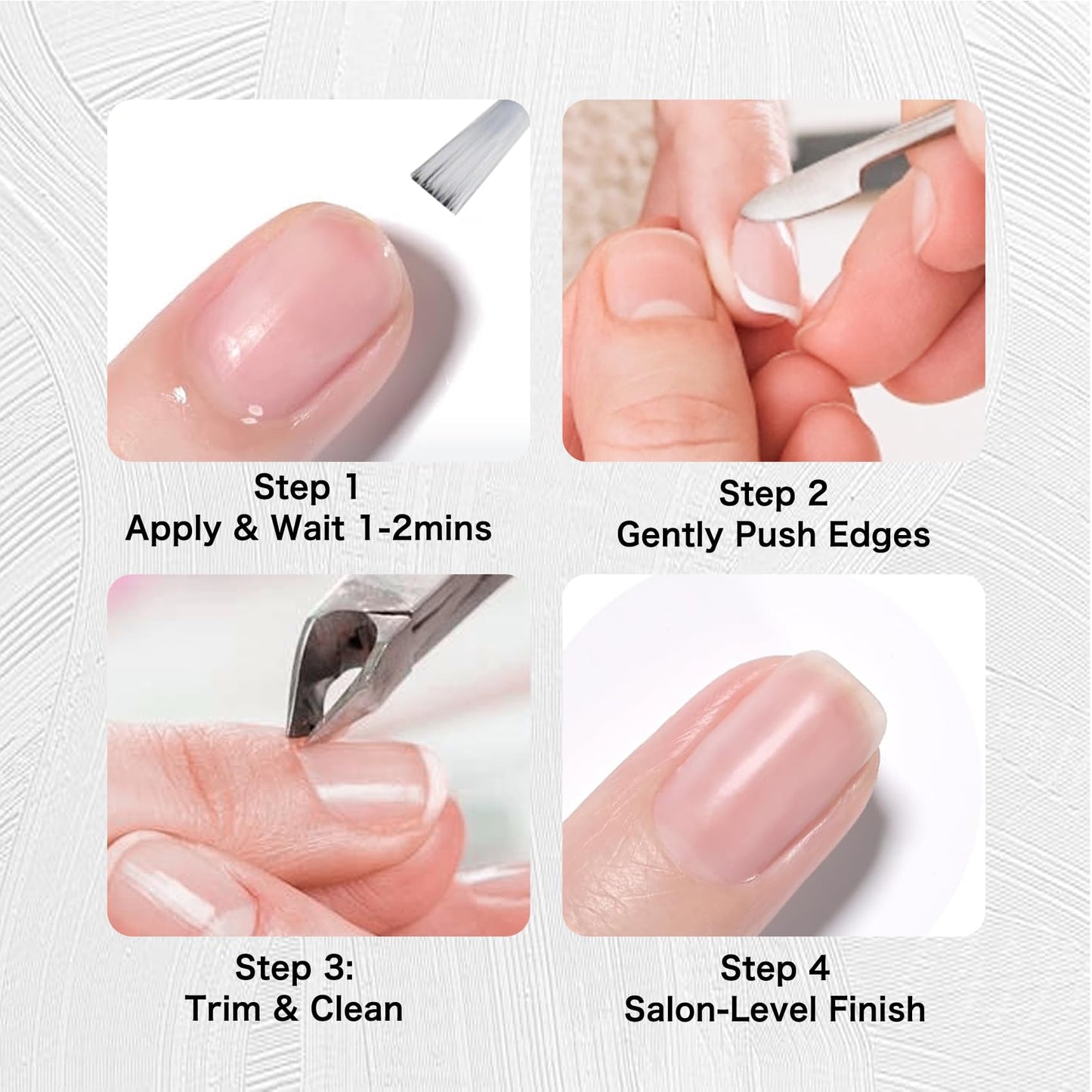 Cuticle Remover Liquid, Instant Cuticle Softener for Dry Damaged Nails - No Tool No Soaking Required, Moisturizing & Repair Formula, 0.5 Fl Oz