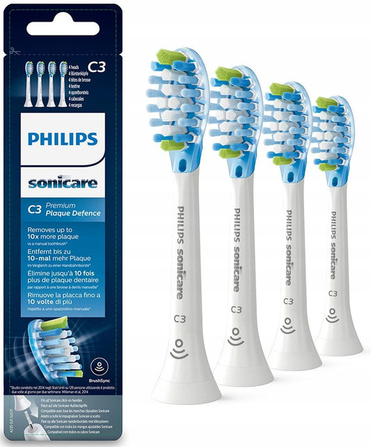 Philips Sonicare C3 Premium Plaque Defense Sonic Electric Toothbrush Heads Black (Model HX9042/33)