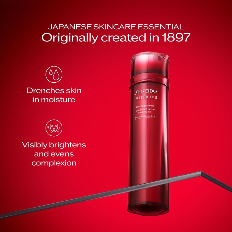 Shiseido Eudermine Activating Essence - 145 mL - Provides Deep Hydration & Targets Dark Spots - 24-Hour Hydration - Non-Comedogenic - All Skin Types