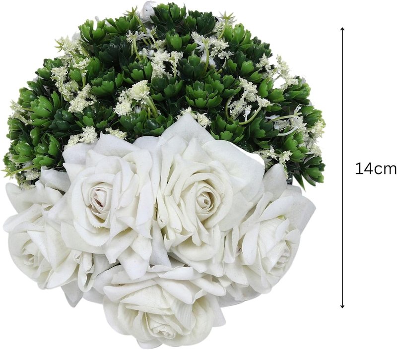 Artificial Blooming Flowers Hair Buns - Perfect for Weddings, Parties & Special Occasions