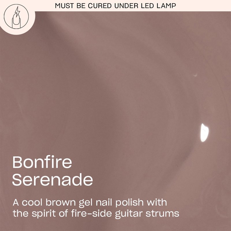 OPI GelColor Bonfire Serenade | Opaque Dark Neutral Cool Brown Crème LED Cure Gel Nail Polish | Salon-Quality Shine, Long-Lasting Wear | Vegan & HEMA Free | 0.5 Fl Oz