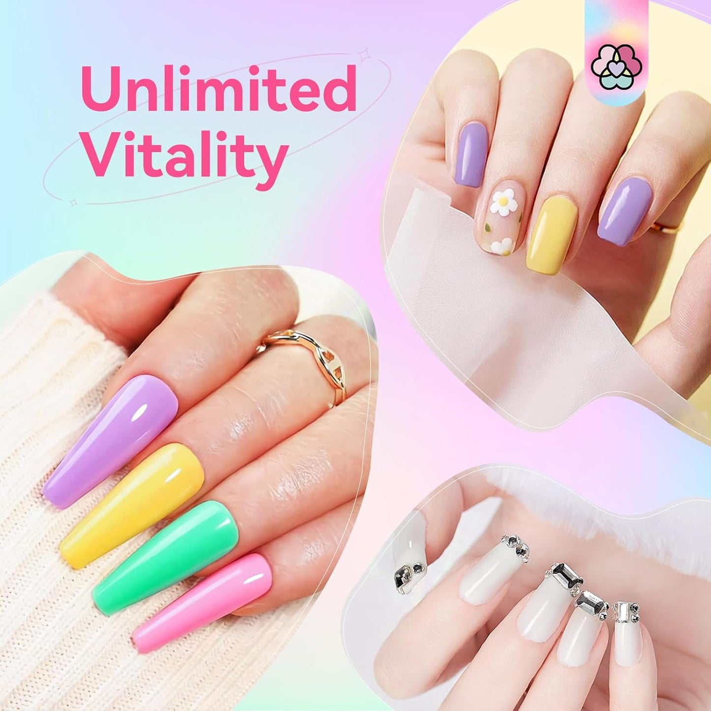 SAVILAND Ultimate Poly Gel Nail Kit - 20 Colors & 100g Clear Gel | Salon-Grade DIY Manicure Set