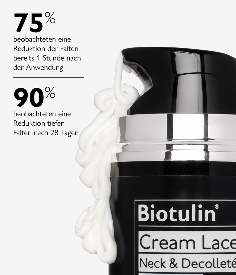 Biotulin – Cream Lace 100ml – Anti-Aging Cream for Body and Neck with Vegan Amino Acids – Lotion for a Wrinkle-Free Décolleté