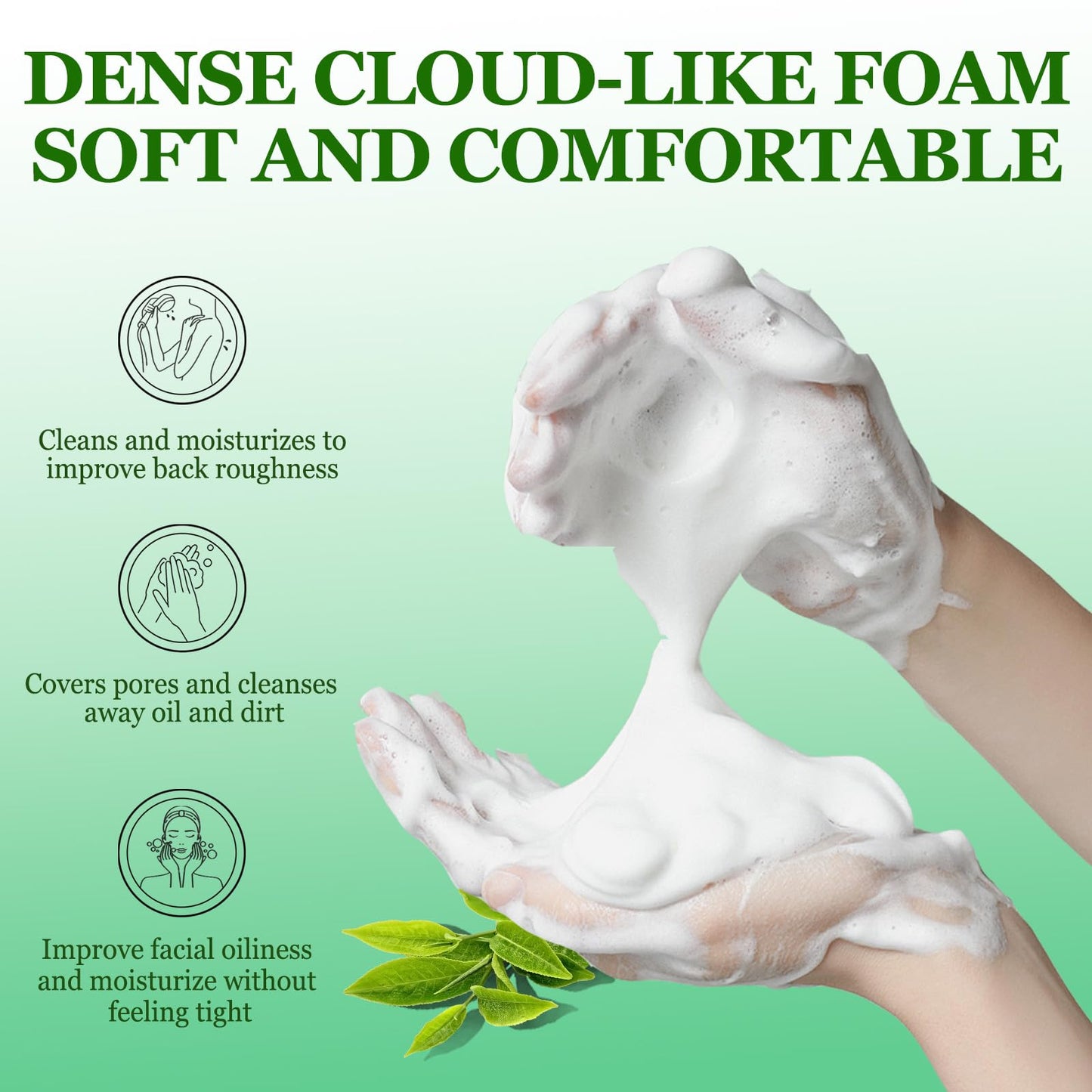 3PCS Veloma Tea Tree Soap, Purifying Body Soap Bar with Tea Tree Oil & Coconut Oil, Gentle Cleanser for Healthy, Looking Skin, Plant-Based Formula for Face & Body