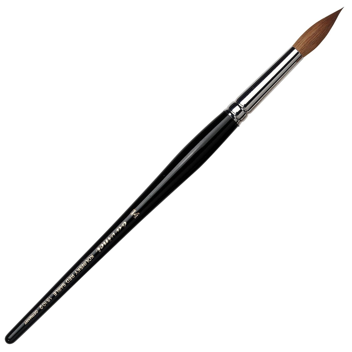 da Vinci Size 6 Acrylic Nail Brush - Round Russian Red Sable with Blue Handle