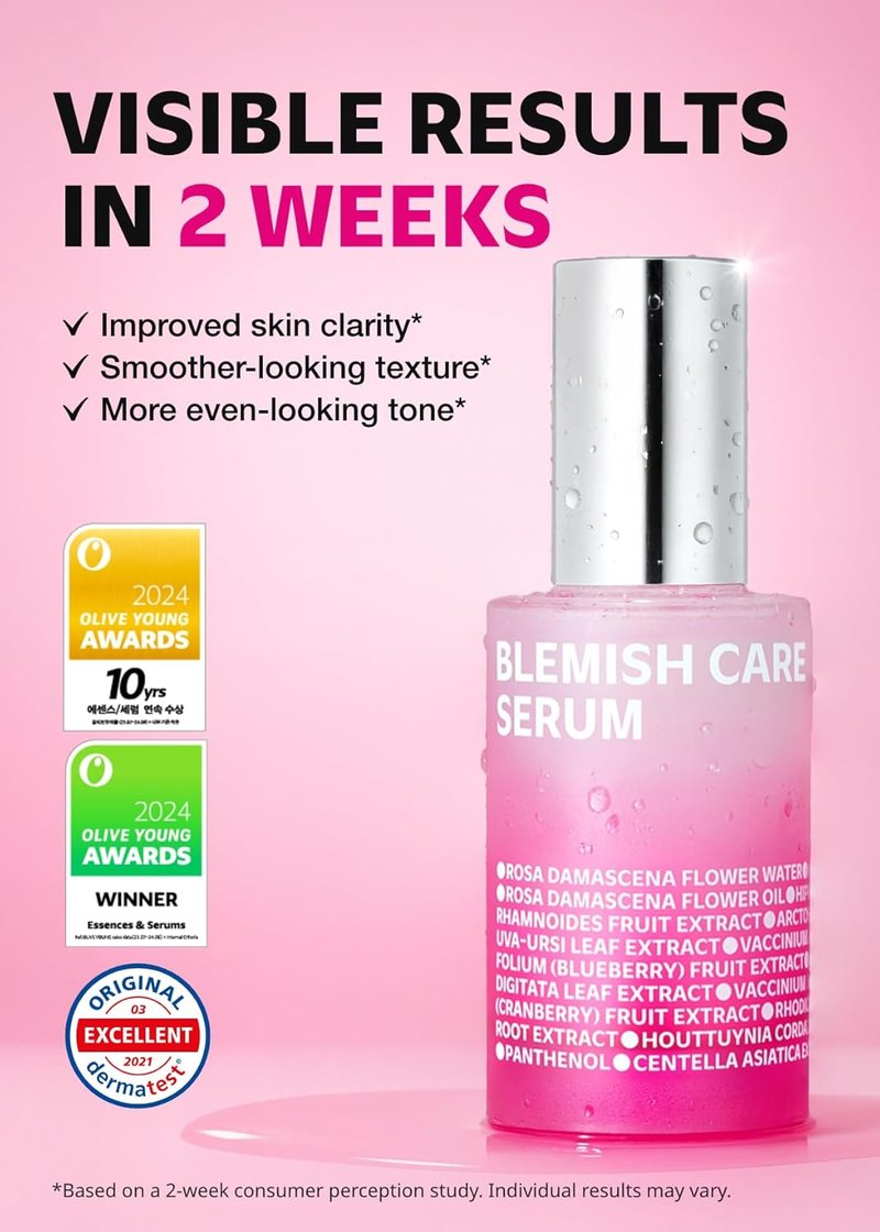 ISOI Blemish Care Serum - Vegan Hydrating Formula for Smooth Glass Skin | 1.18 fl. oz (35ml)