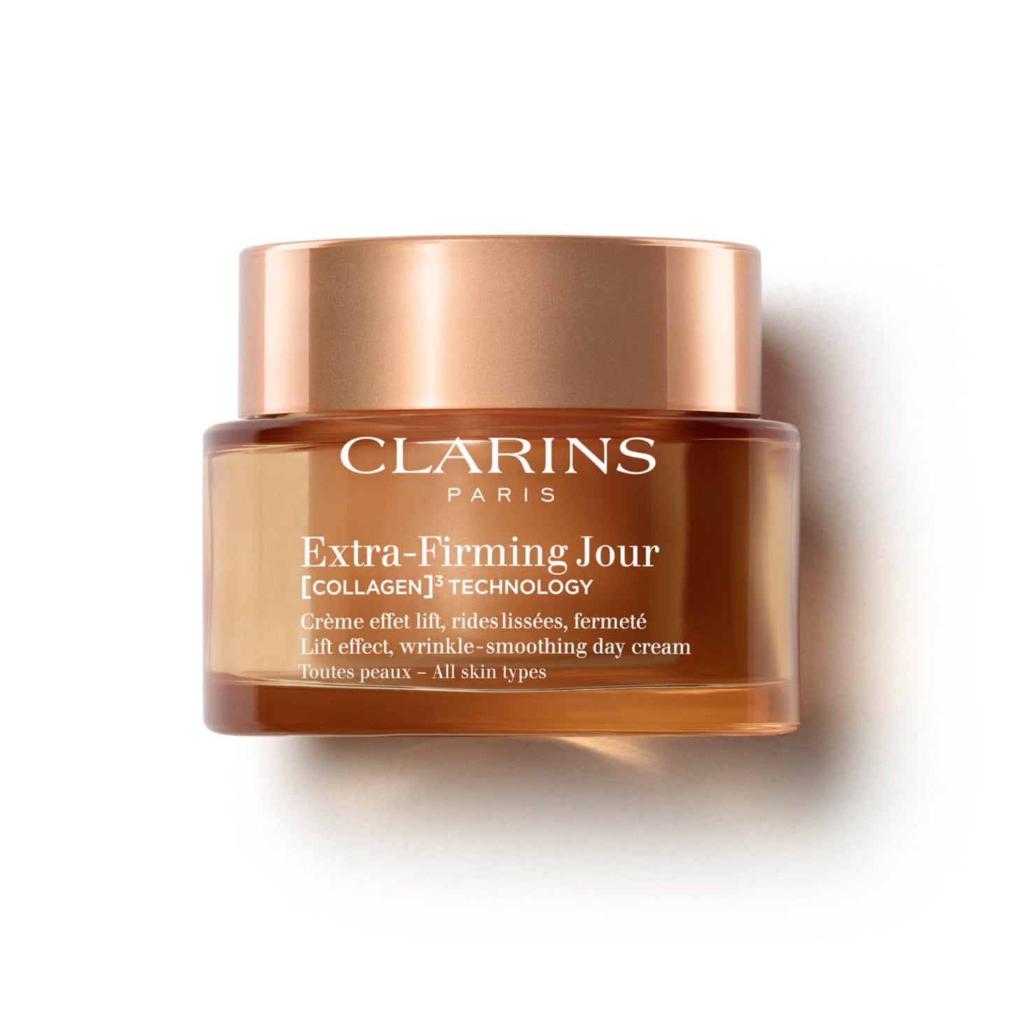 Clarins NEW Extra-Firming Day Moisturizer | Firming Anti Aging Face Cream | Contains Collagen Polypeptide & Niacinamide | Refillable | All Skin Types | 1.7 Ounces