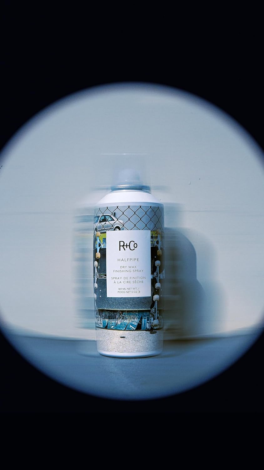 R+Co Halfpipe Dry Wax Finishing Spray - Workable Texture & Buildable Hold | Vegan, 5 Oz