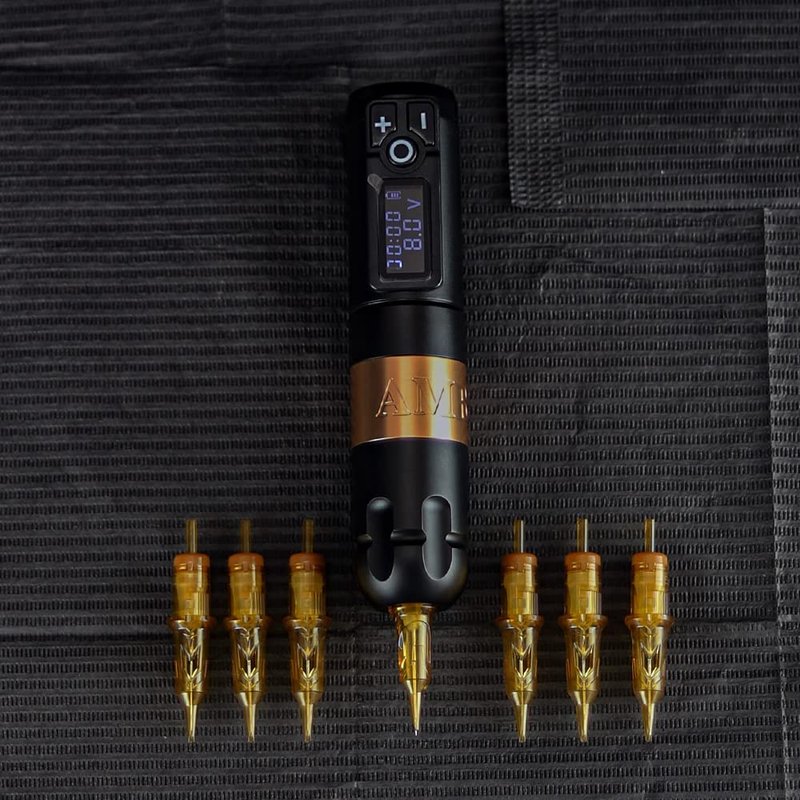 Ambition Glory Tattoo Cartridges 9RL Bugpin Needles - 0.3mm Round Liner for Rotary Machines | 50 Pack