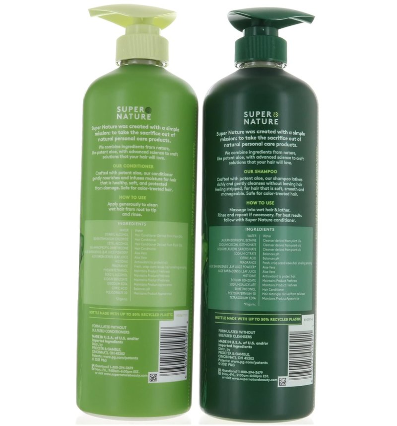 Aloe Gentle Moisture Shampoo & Conditioner - Sulfate-Free, 30 Fl Oz | Hydrating Formula