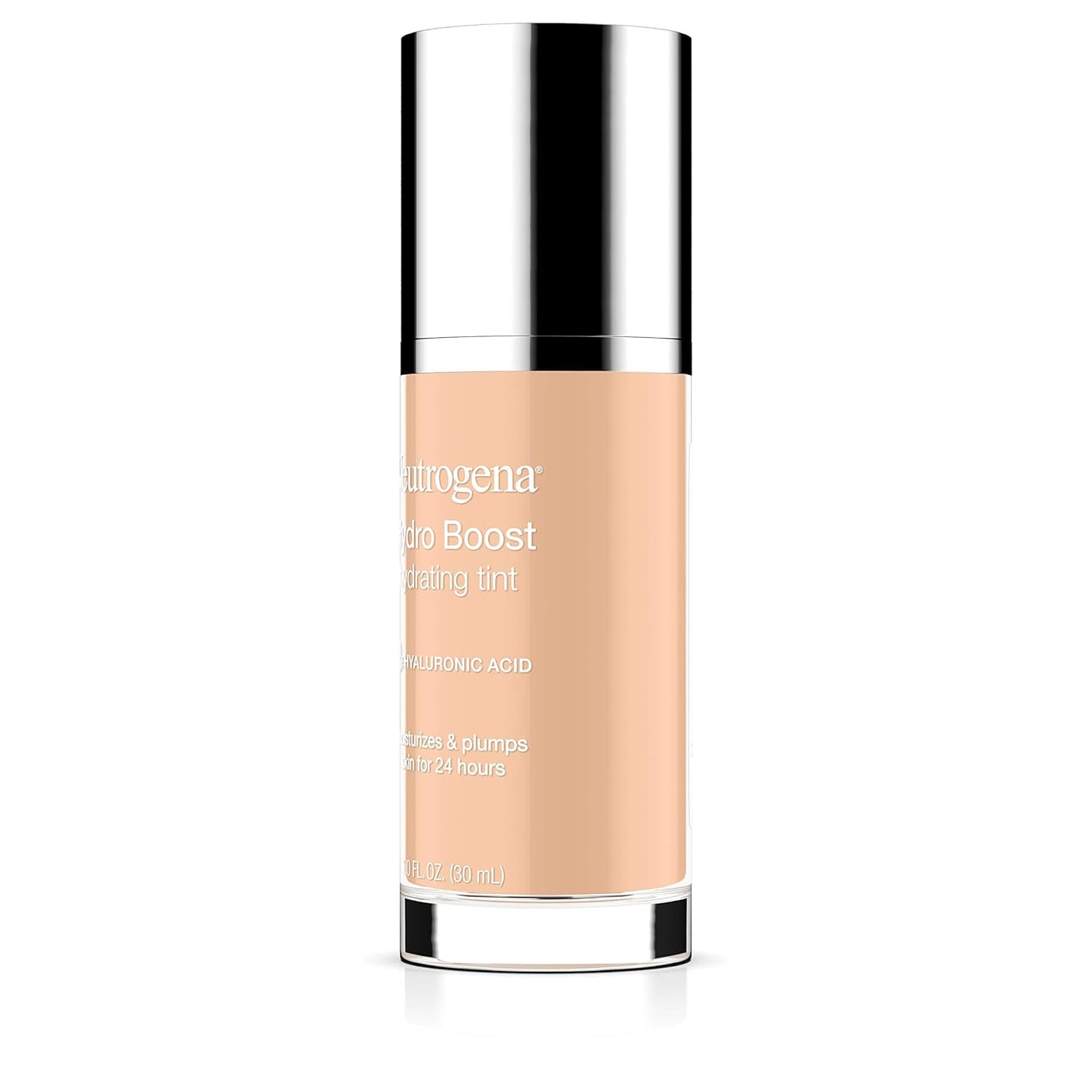 Neutrogena Hydro Boost Hydrating Tint Foundation - Lightweight Oil-Free Makeup with Hyaluronic Acid | 10 Classic Ivory, 1.0 fl. oz