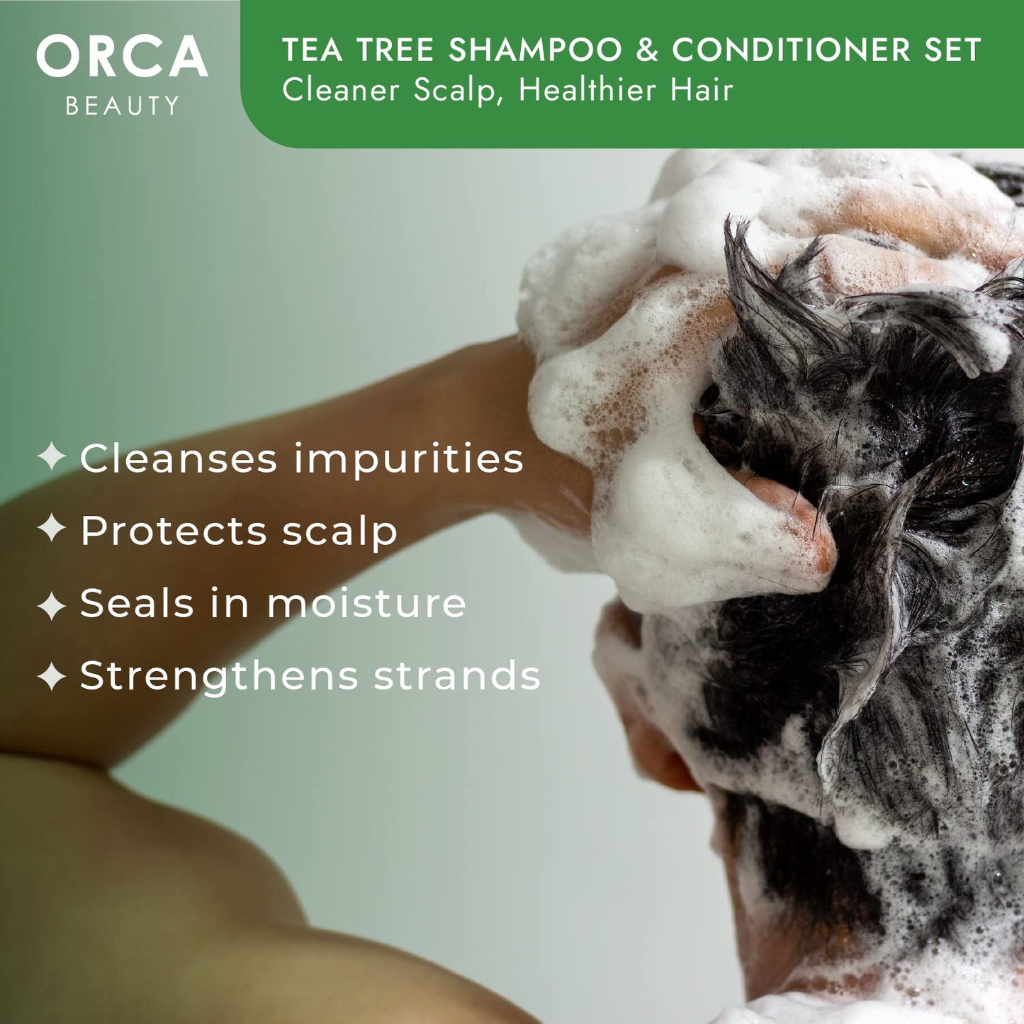 Tea Tree Conditioner - Hydrating Natural Formula for Oily Hair & Dry Scalp | 16oz, Enriched with Vitamin E & Coconut Oil