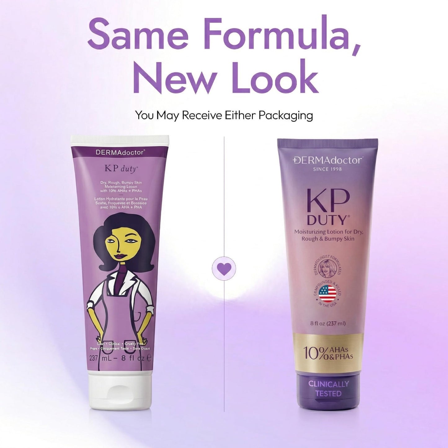 DERMAdoctor KP Moisturizing Lotion The Original Dermatologist Formulated Body Cream for Keratosis Pilaris | Treats Dry, Rough, and Bumpy Skin | Strawberry Legs Treatment | 10% AHAs + PHAs - 8 oz