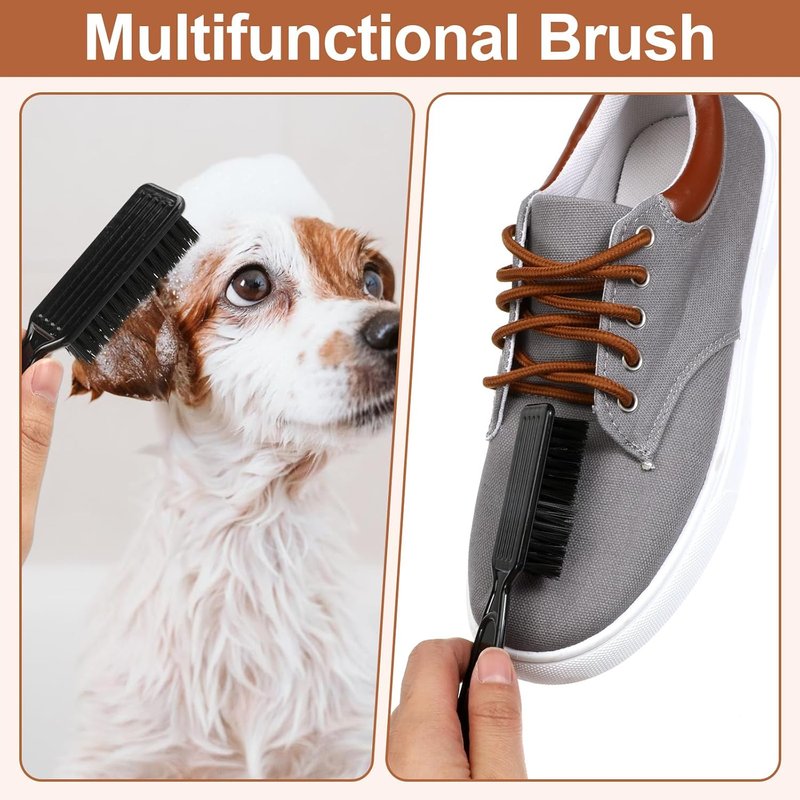 80 Pcs Clipper Cleaning Brush Set - Nylon Haircut & Barber Fade Trimmer Brushes | Black