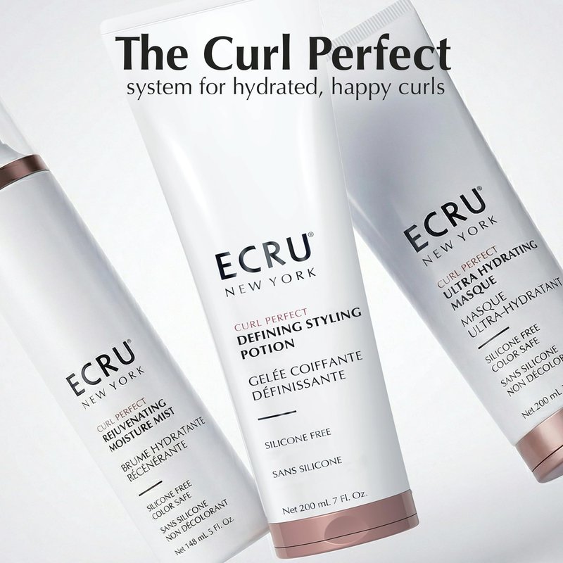 ECRU New York Curl Perfect Defining Styling Potion, Anti Frizz Curl Cream, Curly Hair Styling Cream, 7oz