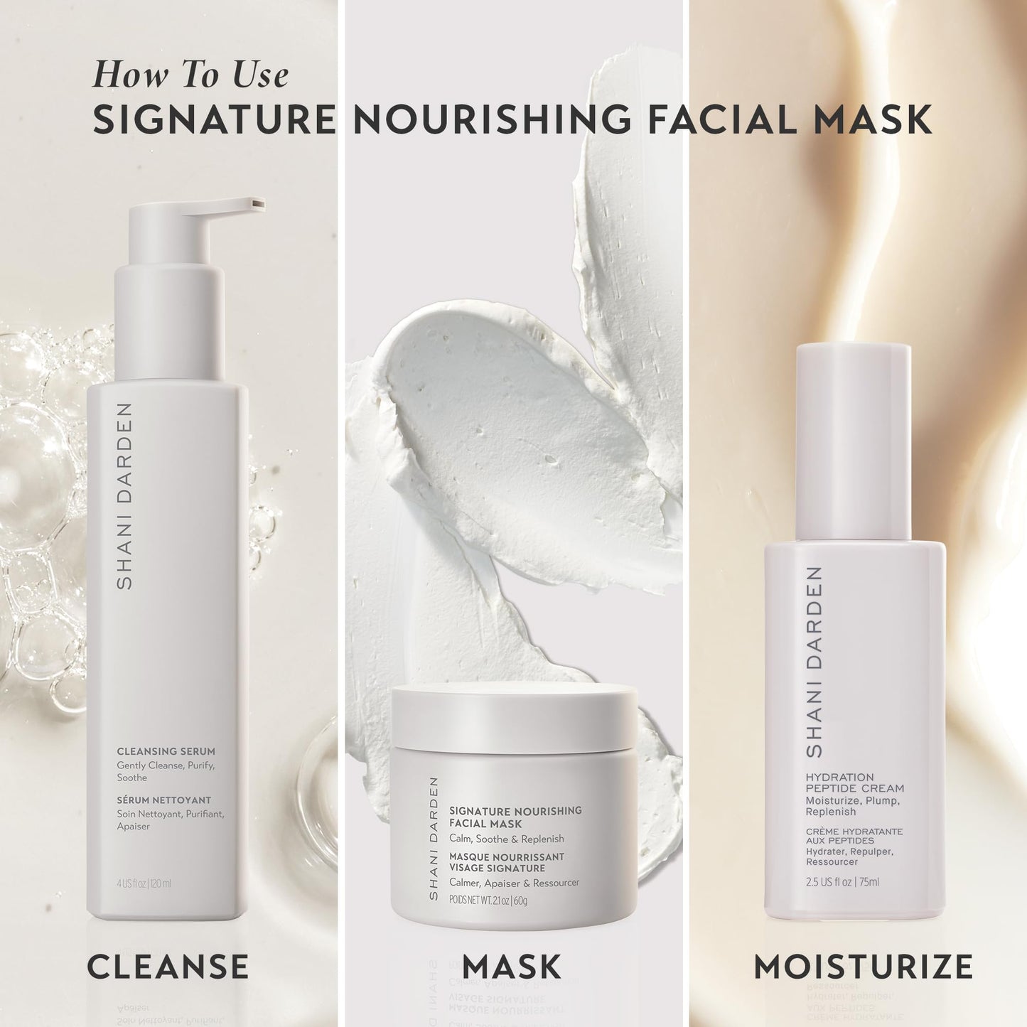 SHANI DARDEN SKIN CARE Signature Nourishing Facial Mask, A Nourishing Bentonite Clay Mask for Soothing Face Redness and Irritation with Colloidal Oatmeal and Squalane, 2.1 fl oz